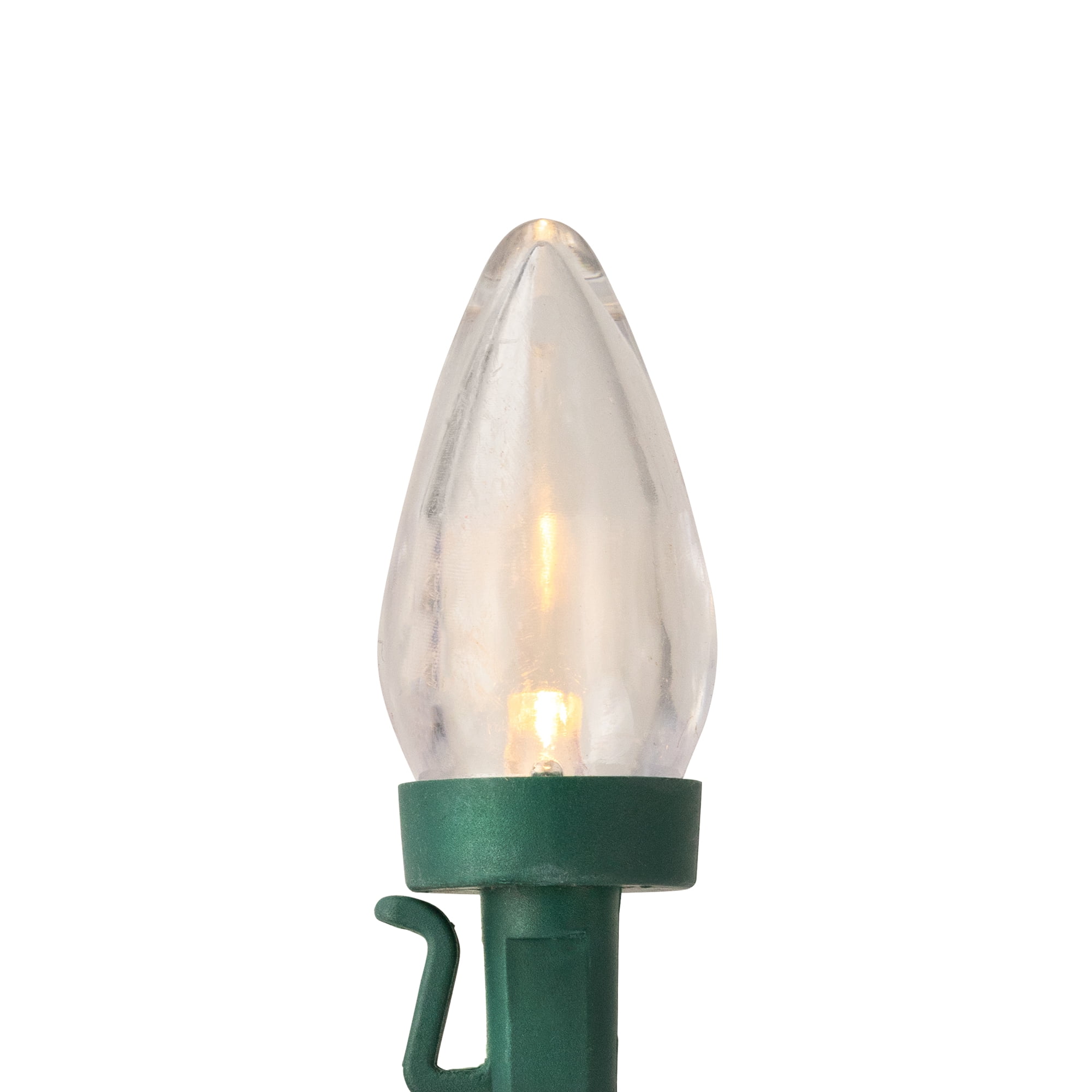 Set of 25 White LED C7 Christmas Lights