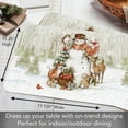 thumbnail image 5 of CounterArt "Winter Forest Snowman" 4-Pack Reversible Flexible Plastic Tabletop Placemats, 5 of 8