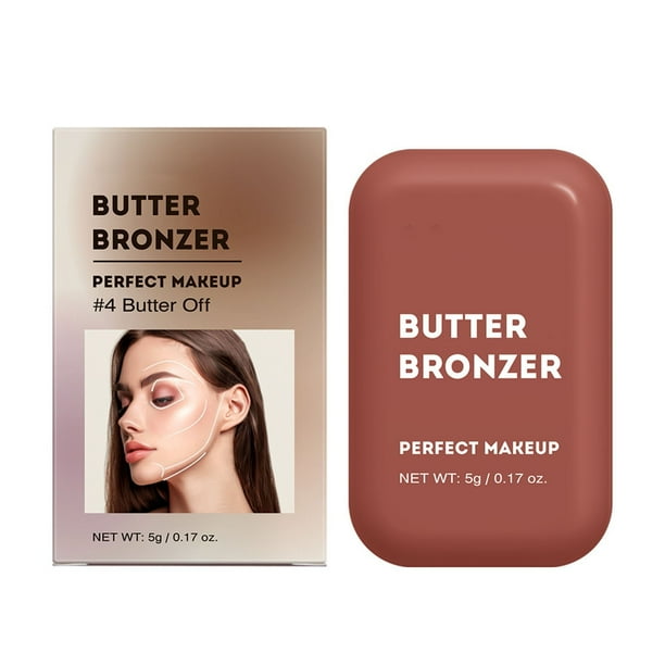 Fiudx Rubber En Polvo, Iluminador Mejillas con Brillo Rosa, Iluminador Maquillaje con Acabado Perlado, Herramienta para Dar Forma Al Rostro con Tono Natural, Uso Diario, Ideal para Pieles Secas, Arom
