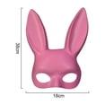 thumbnail image 2 of Máscara de conejito, máscara de conejo de mascarada para mujer para cumpleaños, Pascua, Halloween, accesorio de fiesta, 2 of 5