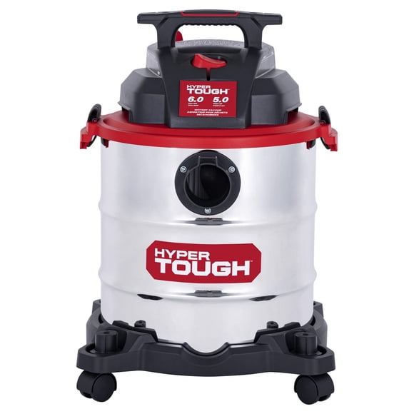Hyper Tough 6 Gallon Stainless Steel Wet/Dry Vacuum
