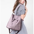 thumbnail image 2 of UTO Women Backpack PU Leather Ladies Fashion Handbags Backpacks Lightweight Travel Shoulder Bag(Pink Purple), 2 of 8