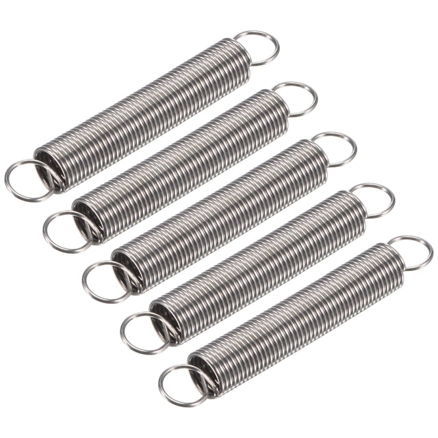 Unique Bargains 1mmx10mmx70mm Ressort de Compression Prolongée, 3,4 Lb Capacité de Charge, Argent, Pack de 5