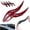 Red-B, variant on Car Roof Dragon Horns Modification, Universal Lovely Creative Devil Horn Car Exterior Decor, No-Drill Install Cool Cars Accessories for SUV, Sedan, Hatchback