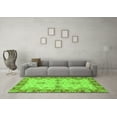 thumbnail image 3 of Ahgly Company Indoor Square Abstract Green Modern Area Rugs, 3' Square, 3 of 4