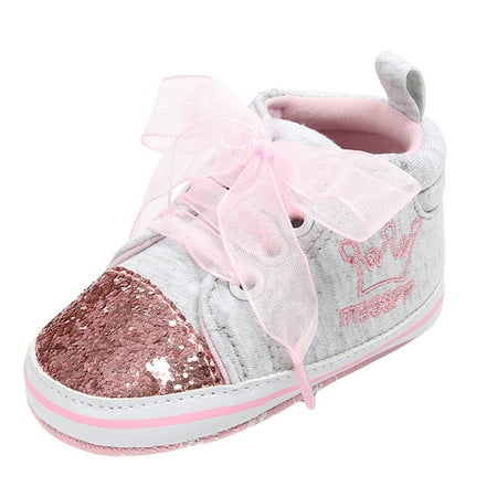 

YOHOME Baby Girl Boys Bandage Shoes Sequins Fashion Toddler First Walkers Kid