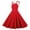 Red, variant on IROINNID Women's Sleeveless A-Line Dress Vintage Spaghetti Strap Casual Evening Party Prom Dress V-Neck Knee-Length Women Dress