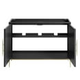 thumbnail image 4 of Modway Awaken Armoire-Lavabo de Salle de Bain 48 Pouces Compatible avec Lavabo Double Ou Simple (Non Incluse) en Noir, 4 of 4