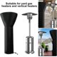 thumbnail image 3 of Black Outdoor Heater Covers: Patio Heater Cover, Protective Cover, Terrace Heater Cover, Patio Heater Cover (226*85*48cm), 3 of 5