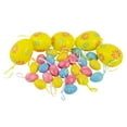 thumbnail image 3 of Northlight 29ct Painted Floral Spring Easter Egg Ornaments 3.25" - Yellow/Pink, 3 of 7