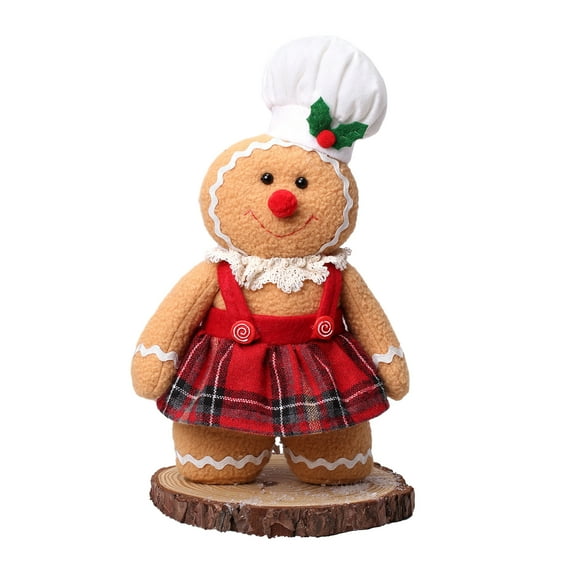 Christmas GingerbreadMan Doll Cute Cartoon Plush Long Leg Doll Holiday Indoor Home Decor Tree Decoration Party Supplies