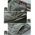 thumbnail image 4 of Matchstick Men Cotton Solid Twill Cargo Shorts Relax Multi-Pocket for Work Summer Beach, 4 of 7