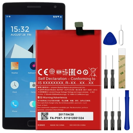 Replacement Battery BLP597 For 1+ OnePlus Two 2 A2001 A2003 A2005 Tool
