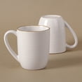 thumbnail image 6 of Famiware Tempus 4-Piece Stoneware Coffee Mug Sets, 14 oz Mugs for Kitchen, Antique White, 6 of 7