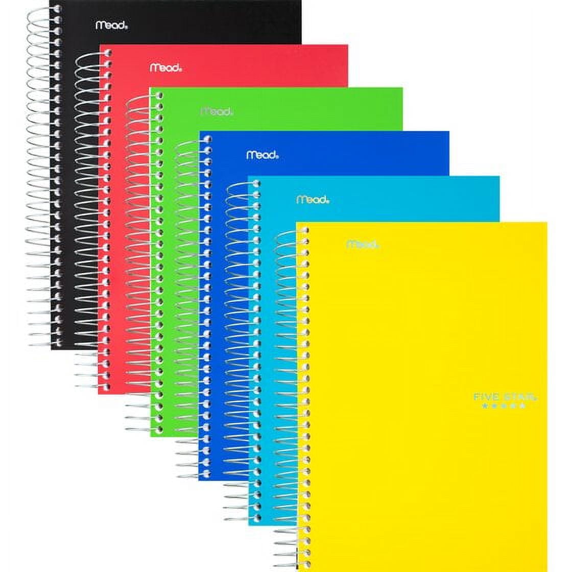 Five Star Wirebound Notebook 5 Subject College Ruled 9 12 x 6 6 Pack - Spiral