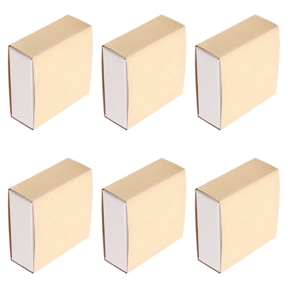 Milisten White Paper Match Holders, Portable Blank Boxes with Sealing Design for Storage, 6Pcs