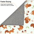 thumbnail image 6 of Honeii Squirrel Playing for Dish Drying Mat for Kitchen Counter, Non-slip Rubber Backed, Hide Stain Kitchen Super Absorbent Draining Mat, Dish Rack Pad, 6 of 8