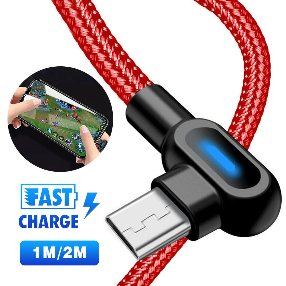EEEkit Right Angle Micro USB Cable, 90 Degree Android Charger Cable, 6