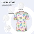 thumbnail image 5 of Fotbe Cute Unicorn Baseball Jersey Shirt for Men and Women, Casual Short Sleeves Button Down T-Shirt-X-Large, 5 of 9