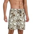 thumbnail image 2 of Wukai Cotton Tree Men’s Short Pajama Pants With Pockets Soft Sleep Pj Shorts for Men-4X-Large, 2 of 6