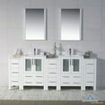 thumbnail image 2 of Sydney 84" w/ Triple Side Cabinets (Glossy White), 2 of 9