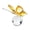 Yellow, variant on Crystal Butterfly Figurines with Glass Ball Base Glass Butterfly Statues Crystal Animal Figurine for Home Ornament Decor