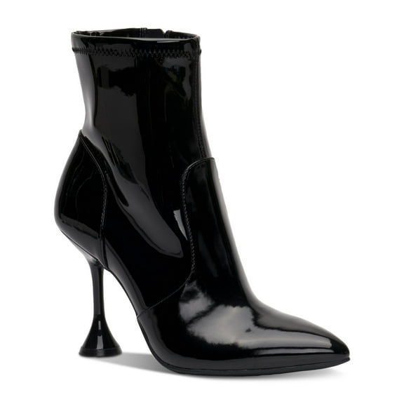 INC Womens Ibrina Faux Leather Pointed Toe Ankle Boots