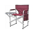 thumbnail image 2 of Ming's Mark SL-1204-BURGUNDY Stylish Camping Folding Director Chair - Burgundy, 2 of 2