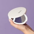 thumbnail image 2 of Fancii Lighted Pocket Magnifying Mirror with 1X / 10X Magnification, Natural LED Lights, Portable, Hand Held 4 inches Wide Compact Mirror for Ladies Purse - Lumi Mini (Silk White), 2 of 6
