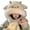 White, variant on HJYCHN Neck Warmer Cute Ear Cap Hat and Scarf Winter Warm Knitted Neck Gaiter for Cold Weather Scarfs for Women White One Size