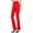 Red, variant on Dasayo High Waist Womens Leggings Yoga Black Slim Straight Leggings Stretchy Plus Size Solid Trousers Womens Slacks L