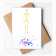 thumbnail image 1 of human body illustration b front Welcome Back Greeting Cards Envelopes Blank, 1 of 3