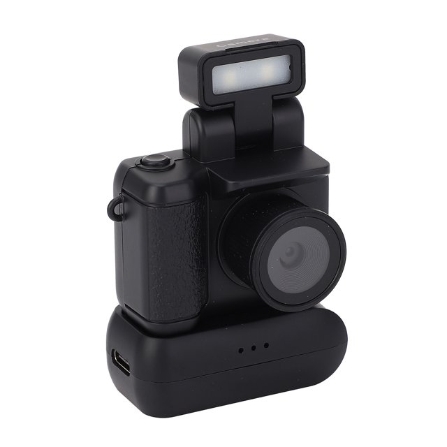 Pequeña Cámara Vintage, Pequeña Cámara Digital Con Pantalla LCD Y Luz De Flash LED Para Viajes