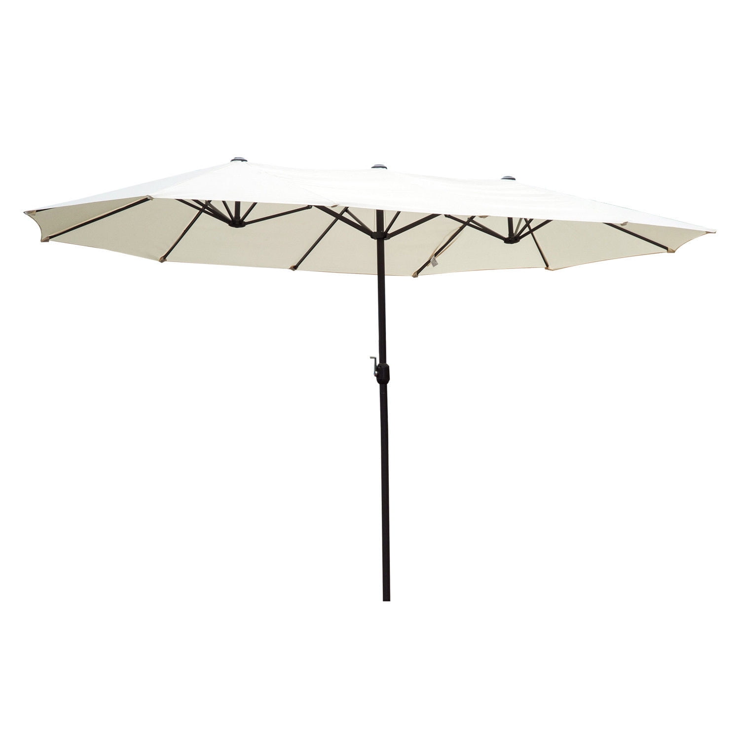Outsunny 15FT Double-Sided Patio Umbrella Beach Backyard With Crank by Aosom LLC