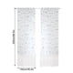 thumbnail image 4 of Cortina transparente bordada, cortina de gasa de ventana semi sombreada para balcón, dormitorio, comedor, 100x250 cm, azul, 2 piezas Advancent LF0160-02B*2, 4 of 7