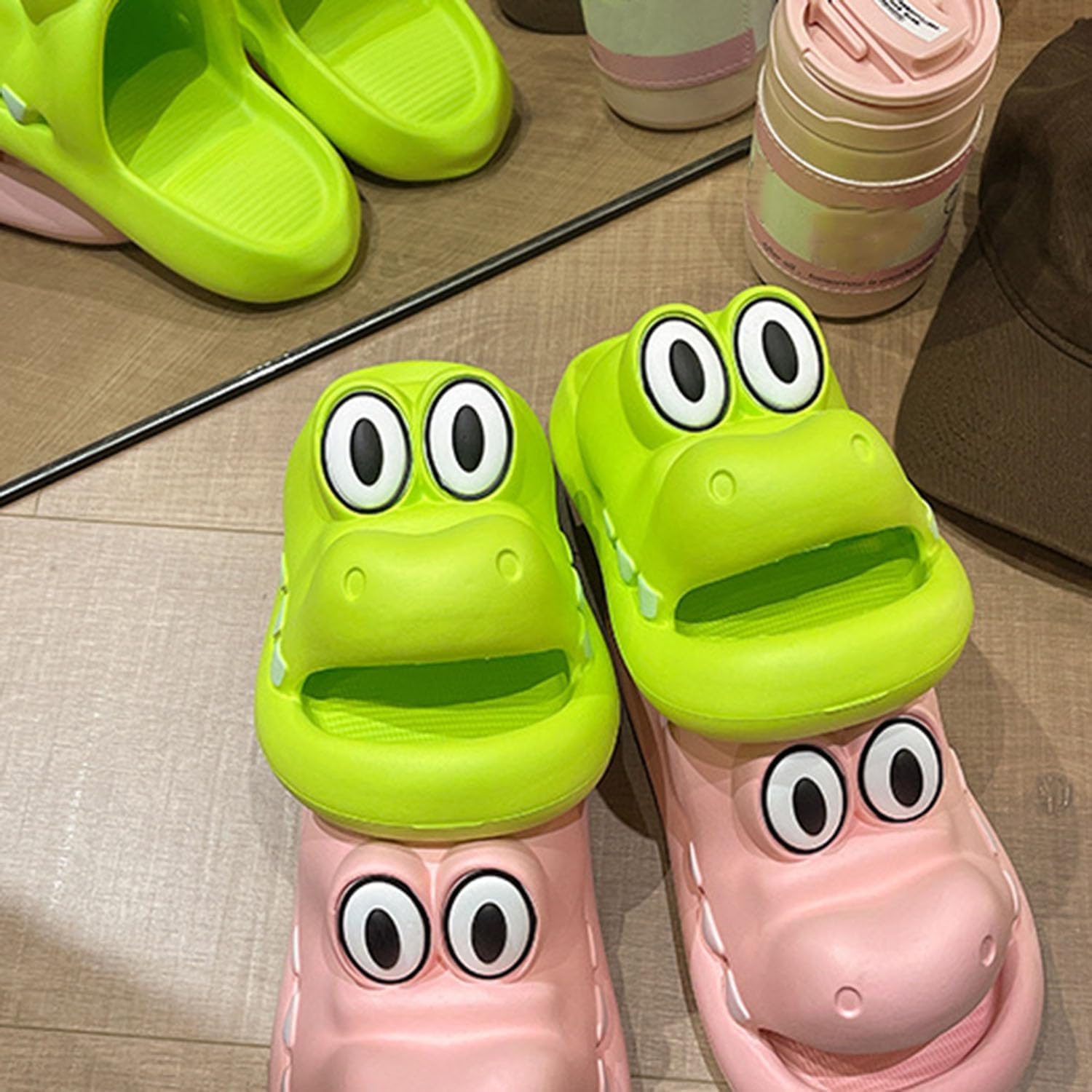 Men's and Women's Cartoon Crocodile Slides EVA Sandals Cloud