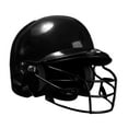 thumbnail image 2 of Protector de casco de bateo Zulema con mascarilla Softbol lanzamiento rápido transpirable Negro, 2 of 8