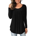 thumbnail image 2 of Blusa suelta para mujer, blusa de manga larga para mujer Blusa de manga larga para mujer Blusa de manga larga para mujer Color puro Uso conveniente, 2 of 6