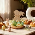 Easter 5.9 Inch Wooden Bunny Egg Decoration for Rustic Spring Home ...