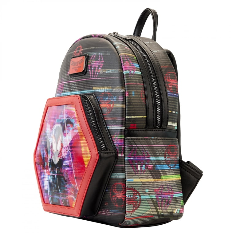 Loungefly Spider-Man Spider-Verse Miles Morales Lenticular Mini Backpack Spider-Man Miles Morales Into The Spider-Verse Lenticular  main image 3