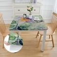 thumbnail image 2 of BANET  Tablecloth Washable Rectangle Table Cover Decorative Tablecloths, Dining, Buffet Parties &amp; Camping, Magnolia Mornings - Spring/Summer white, 2 of 7