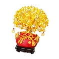 thumbnail image 2 of Colección de de dinero de año nuevo de estilo chino Estatua de adorno en maceta Decoración de bonsái artificial de fiesta año , rojo 23cmx29cm Baoblaze Bonsái de simulación, 2 of 8