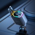 thumbnail image 1 of Cargador de coche CODEYO retráctil USB C 65W PD con luz RGB, 1 of 7