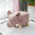 thumbnail image 1 of Small Animal Footstools Multipurpose Cute Cartoon Animal Small Bench for Home Kindergarten, 1 of 5