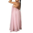 thumbnail image 3 of Women Sleeveless Halter Wide Leg Overall Boho Loose Jumpsuit Solid Color Backless Summer Retro Harem Pants, 3 of 4