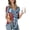 Bm00 Multiple Blue, variant on Womens Summer Short Sleeve Tunic Tops Loose Fit Casual Blouses