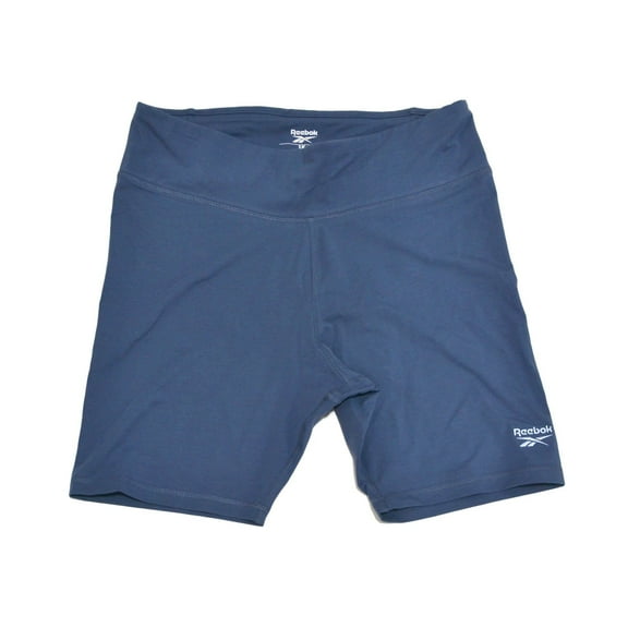 Reebok Womens Regular fit Athletic Bike Shorts 1X Blue Solid