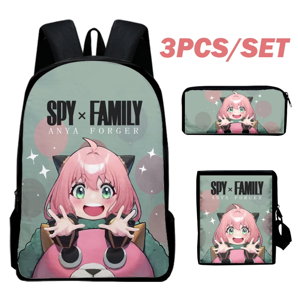 Anime Spy x Family Backpack + Shoulder Bag +Pen Bag