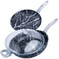thumbnail image 1 of ARIMI Italian Diamond Marble Set 3-Piece - Saute Pan 11 Inch - Crepe Pan 9.8 Inch, 1 of 4