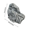 thumbnail image 2 of Artificial Landscape Rock Decorative Stone Grey Realistic Multipurpose Garden Decoration Yard Ornament, 16x16x24cm, 2 of 6